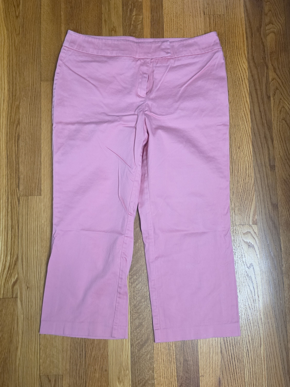 New York & Company Peach Cropped Stretch Jeans